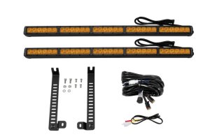 Toyota 4Runner Light Bar Mounting Kit - Front - Diode Dynamics - SS30 Dual Stealth - Amber - `14-`19